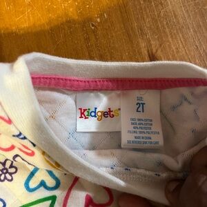 Kidgets Multicolor Heart and Flower Tee